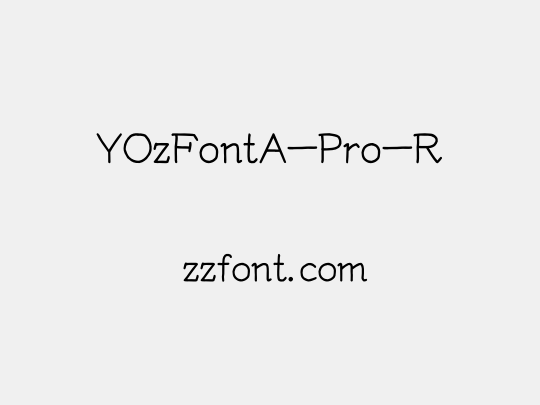 YOzFontA-Pro-R