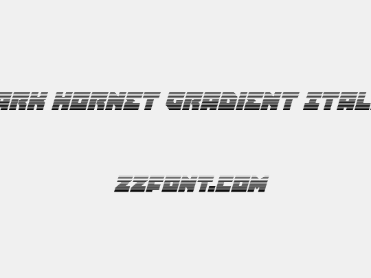 Dark Hornet Gradient Italic