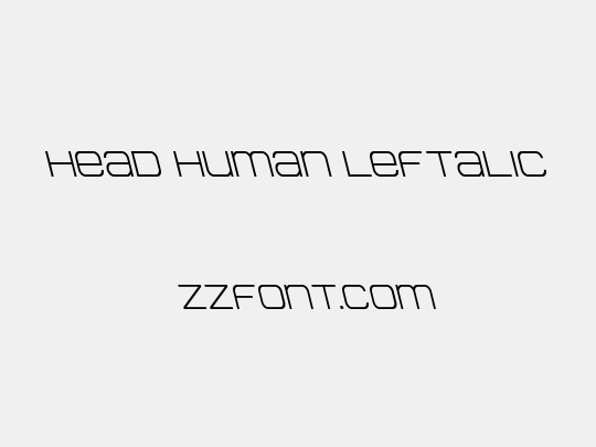 Head Human Leftalic