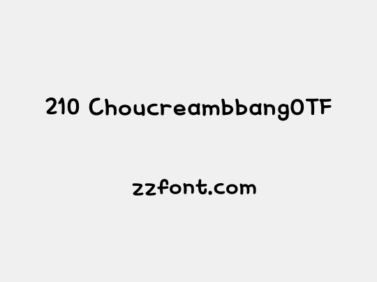 210 ChoucreambbangOTF