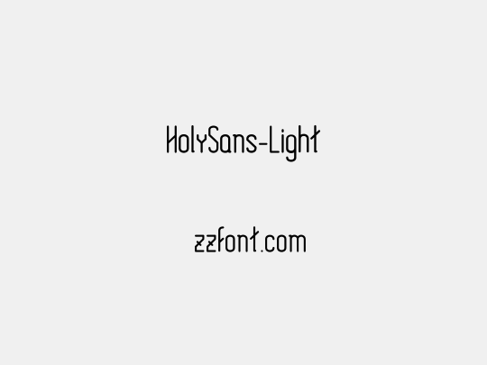 HolySans-Light