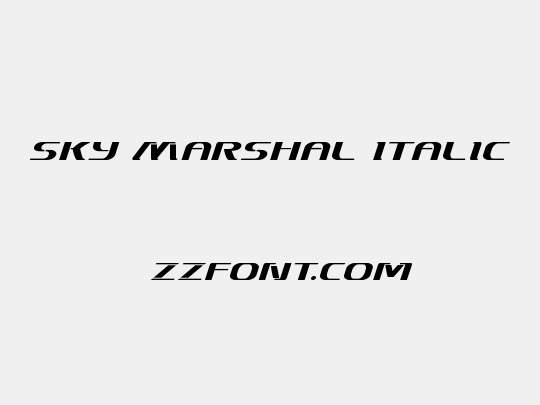 Sky Marshal Italic