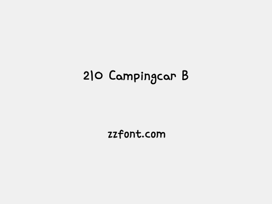 210 Campingcar B