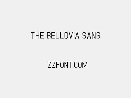 The Bellovia Sans