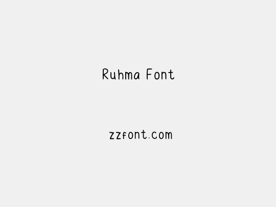 Ruhma Font