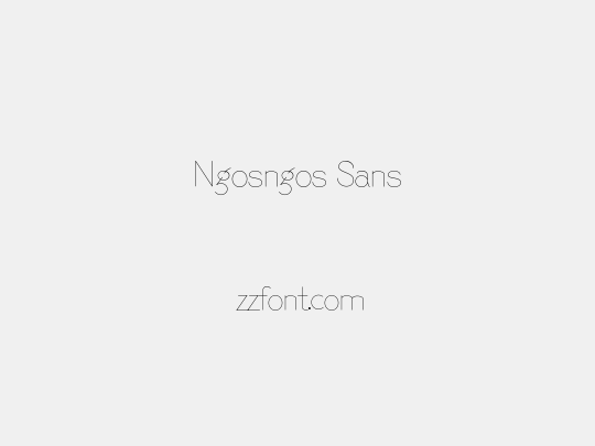 Ngosngos Sans