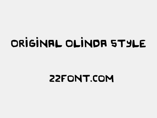 Original Olinda Style