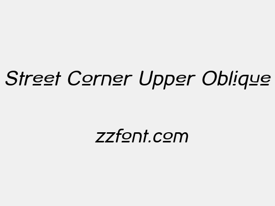 Street Corner Upper Oblique