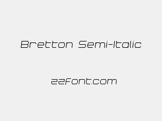 Bretton Semi-Italic