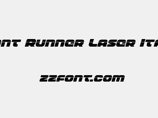 Front Runner Laser Italic