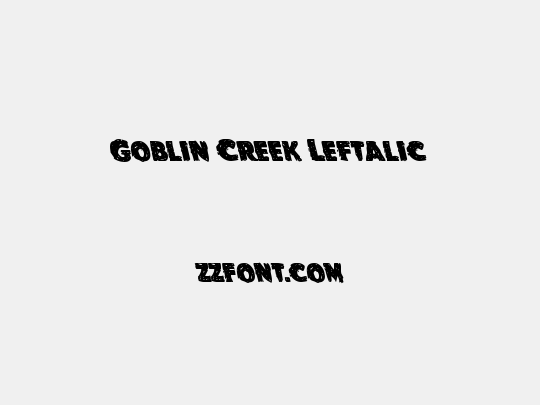 Goblin Creek Leftalic