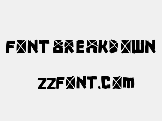 font breakdown