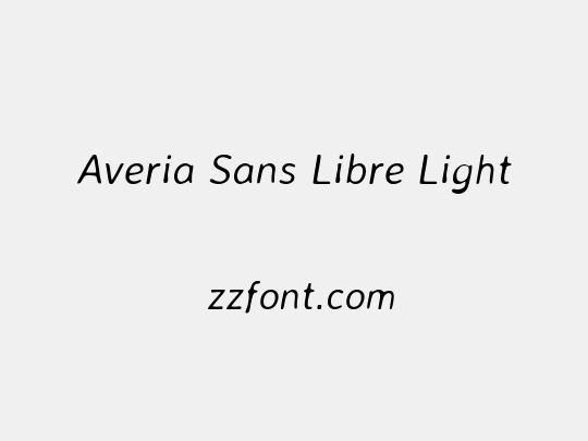 Averia Sans Libre Light