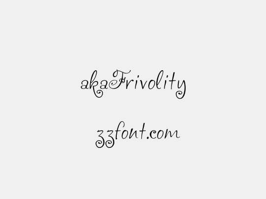 akaFrivolity