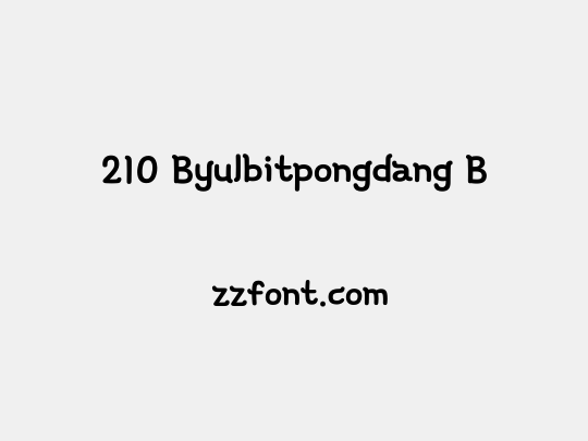 210 Byulbitpongdang B