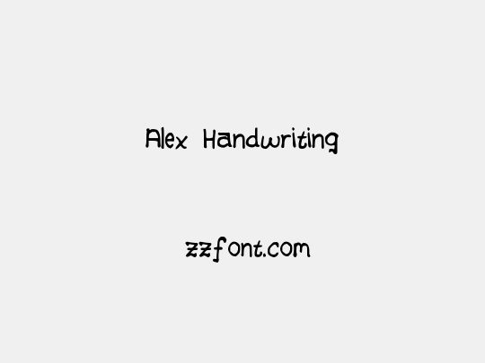 Alex Handwriting