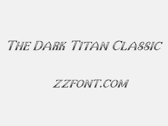 The Dark Titan Classic