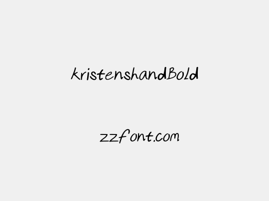 kristenshandBold