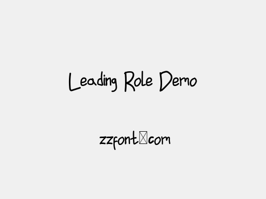 Leading Role Demo