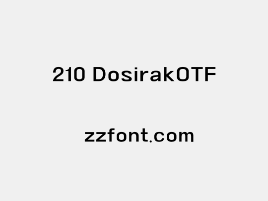 210 DosirakOTF