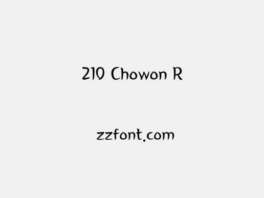 210 Chowon R