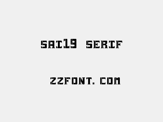 sai19 serif