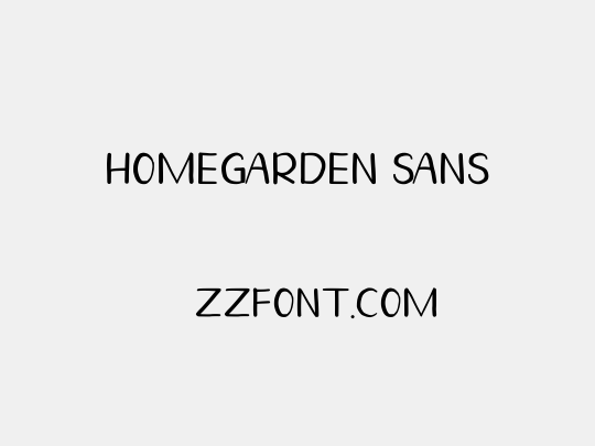 Homegarden Sans