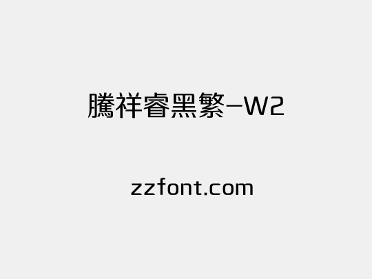 腾祥睿黑繁-W2