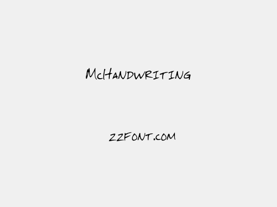 McHandwriting