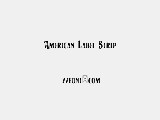 American Label Strip