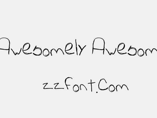 Cat's Awesomely Awesome Font