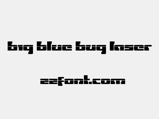 Big Blue Bug Laser