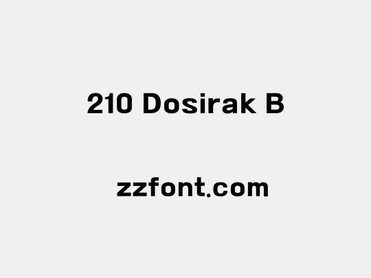 210 Dosirak B