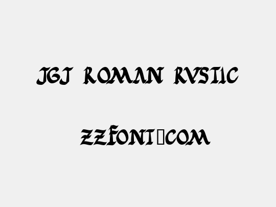 JGJ Roman Rustic