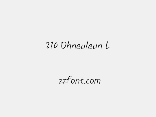 210 Ohneuleun L