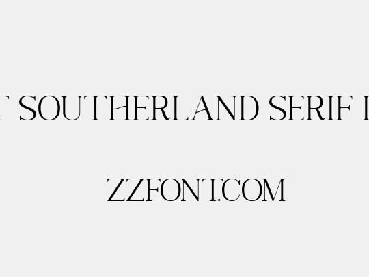 Next Southerland Serif DEMO