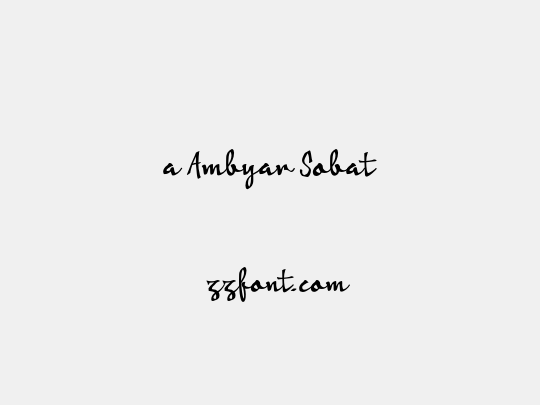 a Ambyar Sobat