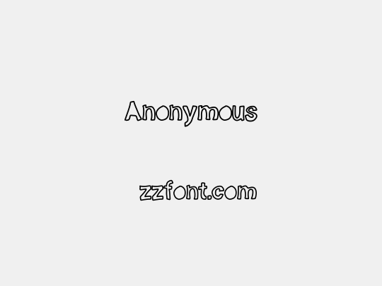 Anonymous