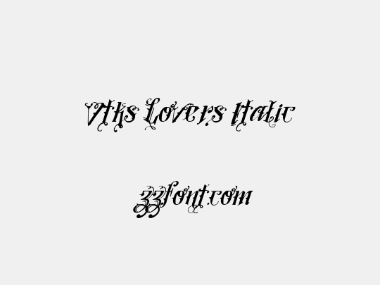 Vtks Lovers Italic