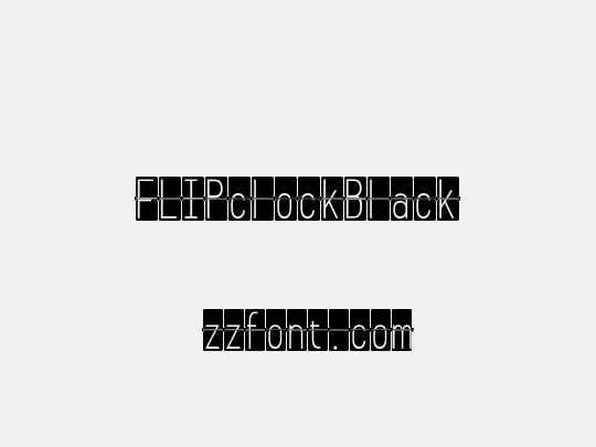 FLIPclockBlack