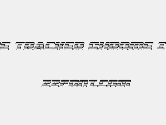 Drone Tracker Chrome Italic