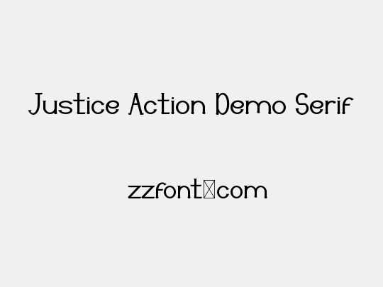 Justice Action Demo Serif