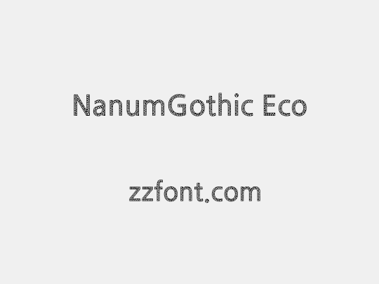 NanumGothic Eco