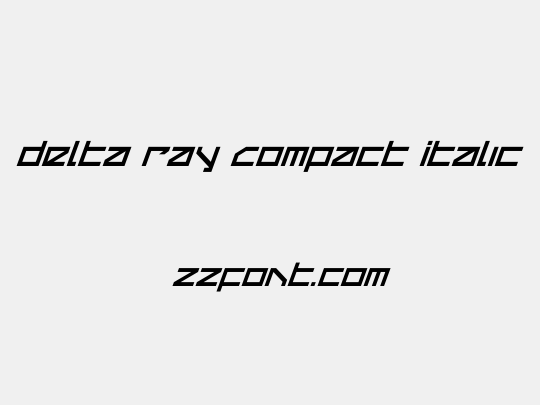 Delta Ray Compact Italic