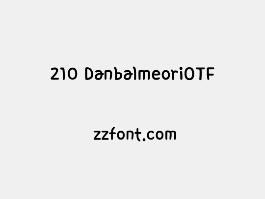 210 DanbalmeoriOTF