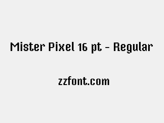 Mister Pixel 16 pt - Regular