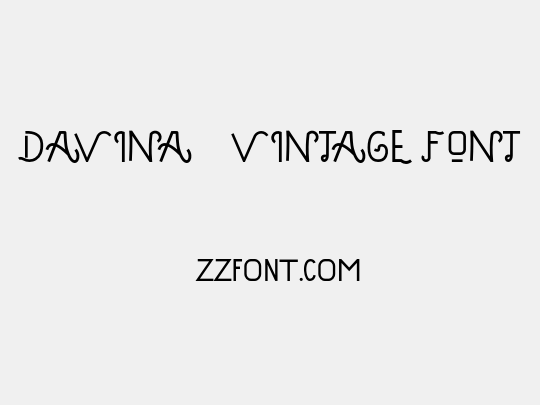 DAVINA - VINTAGE FONT