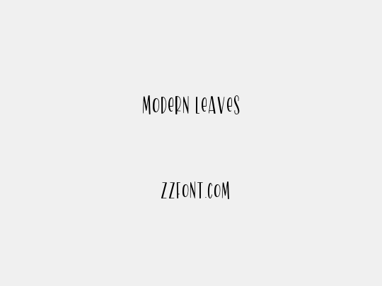 Modern Leaves