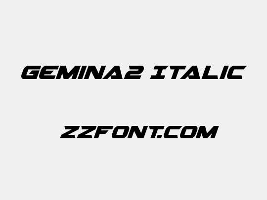 Gemina2 Italic