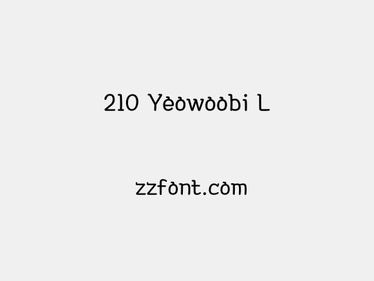 210 Yeowoobi L